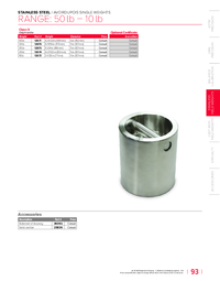 Thumbnail of document Data Sheet - Calibration Weight 10 lb - 0.05 lb, ASTM Class 1